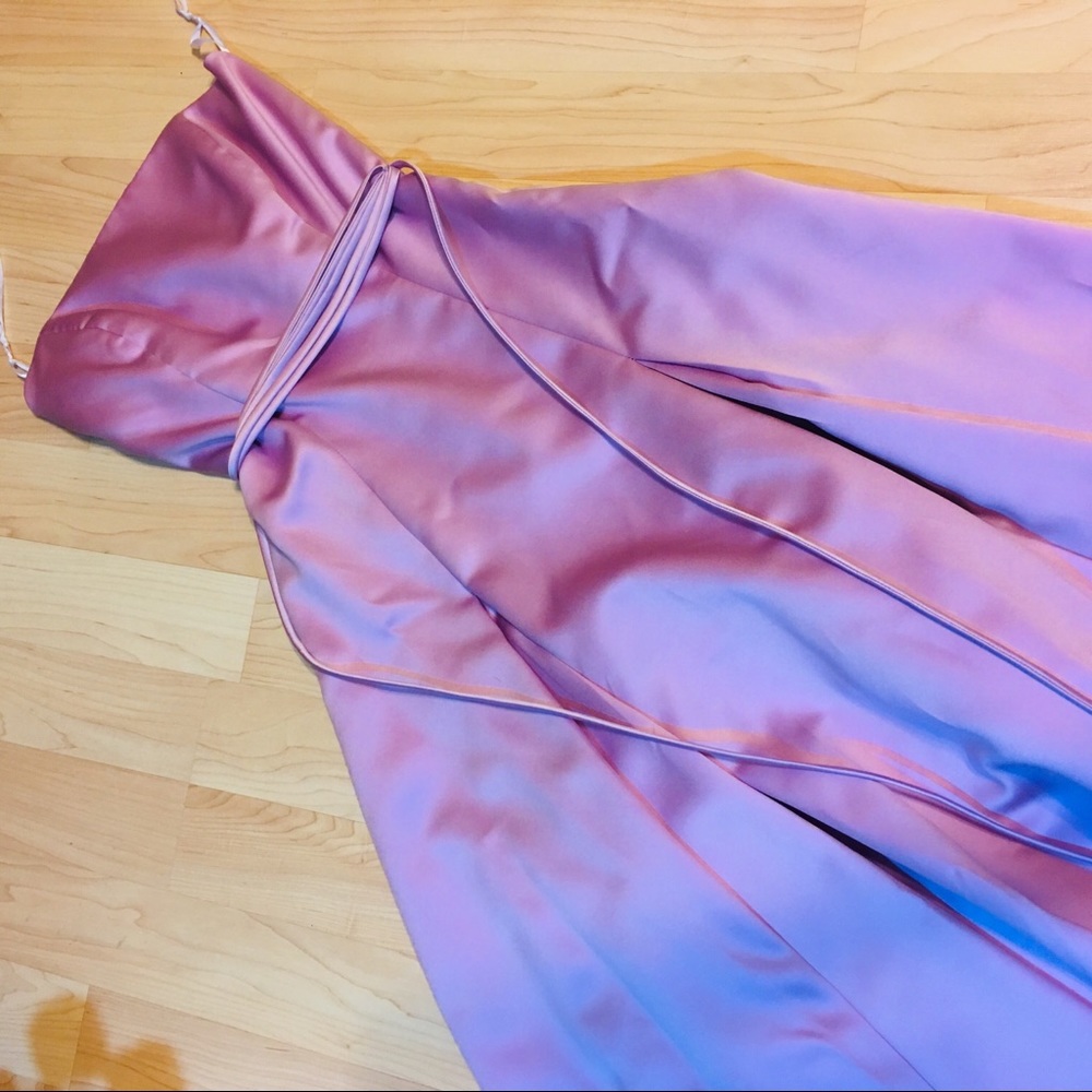 Satin bridesmaid dress